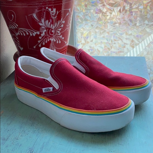 RARE Platform Slip On Vans - Picture 2 of 4
